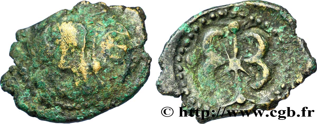 VELIOCASSES (Regione di Normandia) Bronze au sanglier, type de Saint-André-sur-Cailly MB/BB