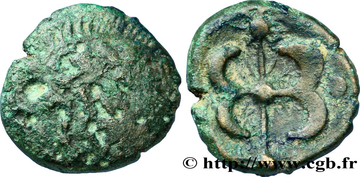 VELIOCASSES (Regione di Normandia) Bronze au sanglier q.MB/BB