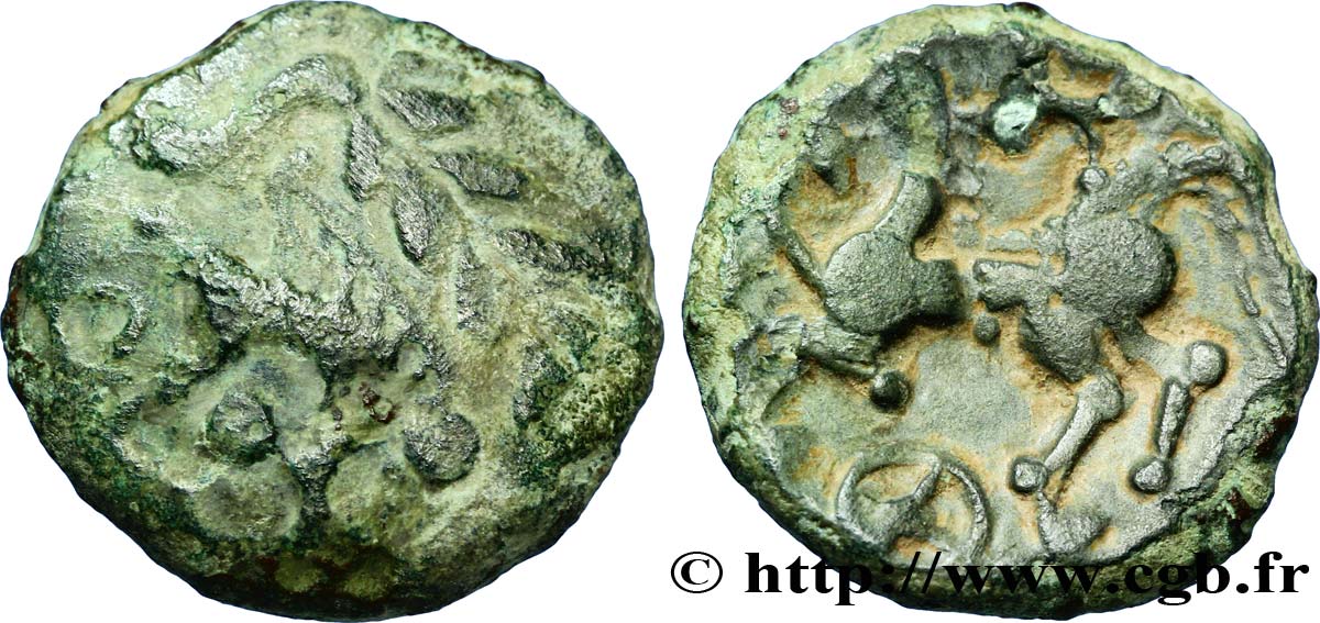 GALLIA - AULERCI EBUROVICES (Area of Évreux) Bronze au sanglier VF/XF