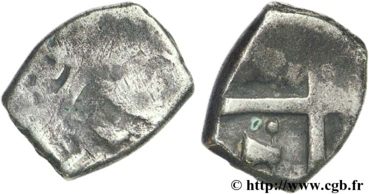 VOLQUES TECTOSAGES (région de Toulouse) Drachme “à la tête cubiste”, indéterminée B+