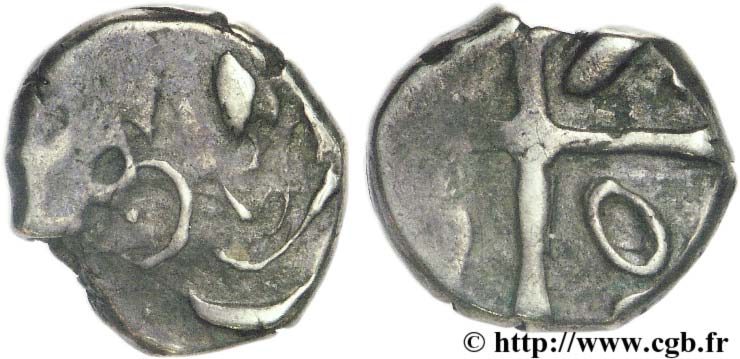 VOLQUES TECTOSAGES (région de Toulouse) Drachme “à la tête cubiste”, S. 1, indéterminée TB