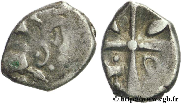 GALLIA - SUDOVESTE DELLA GALLIA - VOLCÆ TECTOSAGES (Regione di Tolosa) Drachme “à la tête cubiste”, S. 1 q.BB