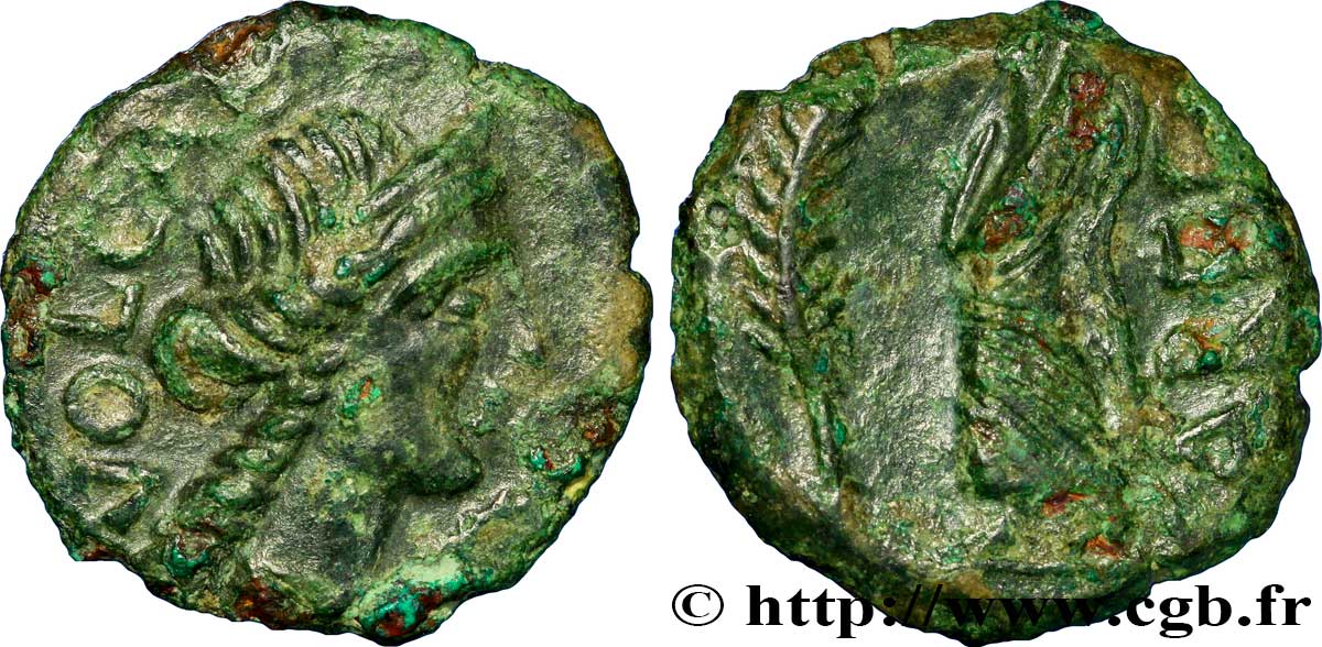 GALLIA - VOLCÆ ARECOMICI (Area of Nîmes) Bronze au Démos, VOLCAE AREC AU