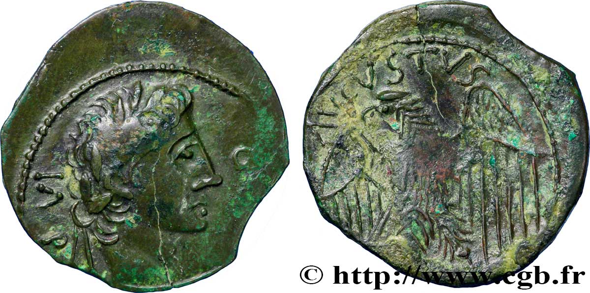 CENTRE, INCERTAINES Bronze à l aigle (semis ou quadrans), imitation TTB