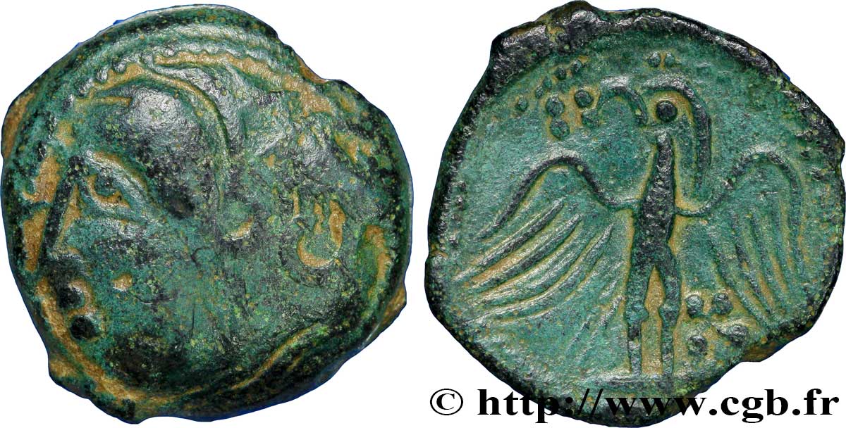 GALLIA - CARNUTES (Regione della Beauce) Bronze à l’aigle q.BB/BB