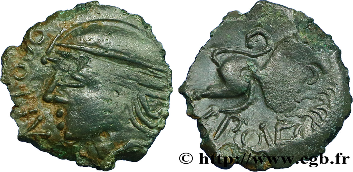 GALLIA BELGICA - MELDI (Regione di Meaux) Bronze ROVECA, classe IVa q.SPL