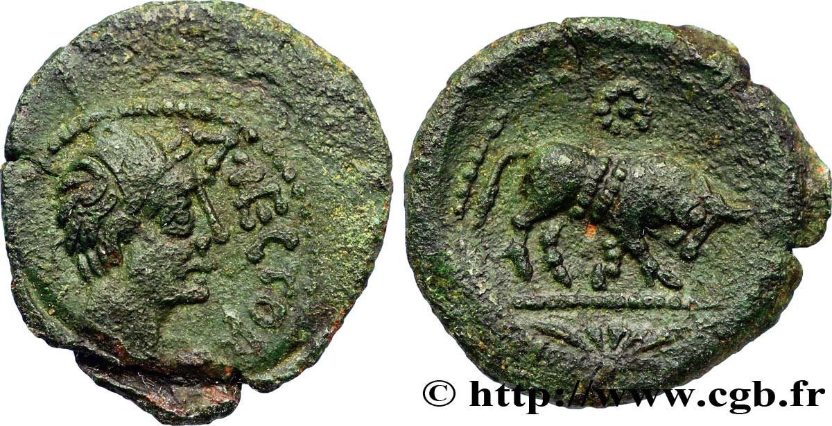 GALLIEN - SANTONES / MITTELWESTGALLIEN - Unbekannt Bronze ATECTORI (quadrans) fVZ/VZ