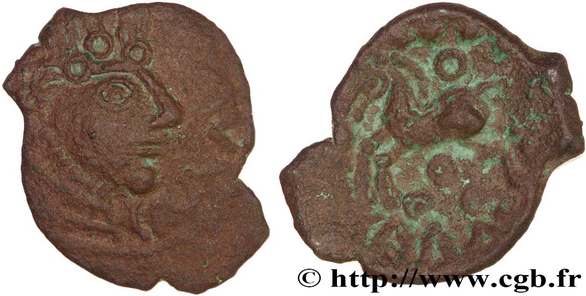GALLIEN - BELGICA - REMI (Region die Reims) Bronze au cheval et aux annelets SS