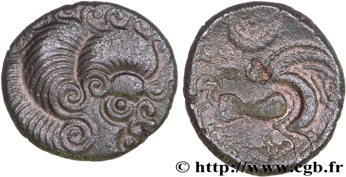 GALLIA - ARMORICA - CORIOSOLITÆ (Región de Corseul, Cotes d Armor) Statère de billon, classe III EBC/BC+