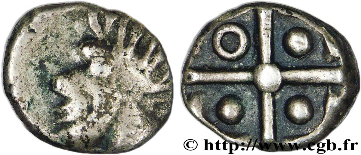 TOLOSATES (région de Vieille-Toulouse) Drachme “à la tête négroïde”, S. 75 TB+/TTB
