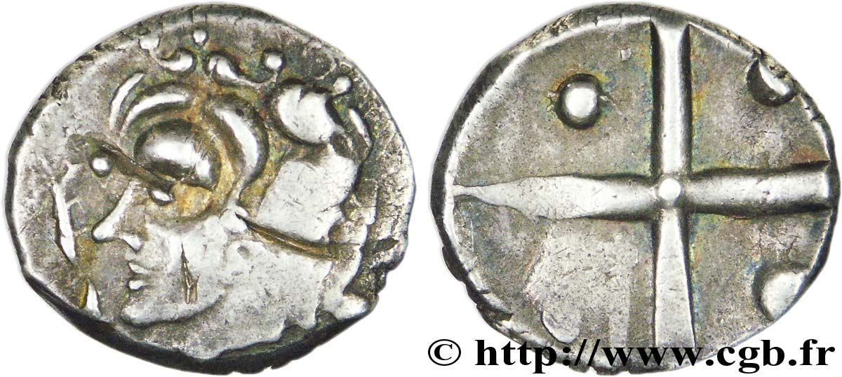 GALLIA - SOUTH WESTERN GAUL - LONGOSTALETES (Area of Narbonne) Drachme “au style languedocien”, S. 269 XF/VF