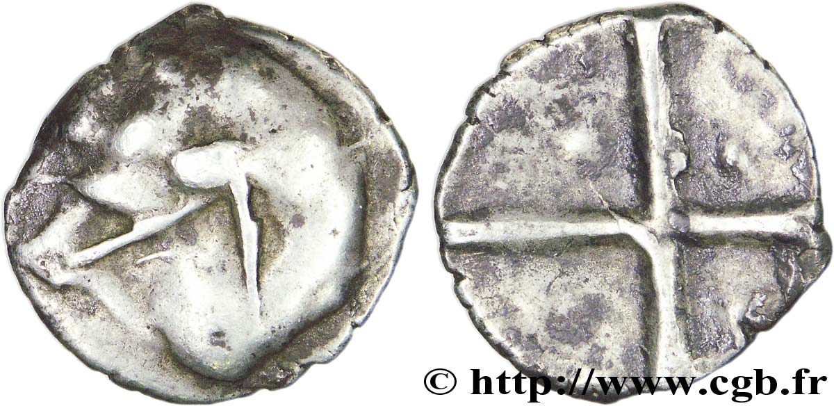 GALLIA - SOUTH WESTERN GAUL - LONGOSTALETES (Area of Narbonne) Drachme “au style languedocien”, S. 288 XF