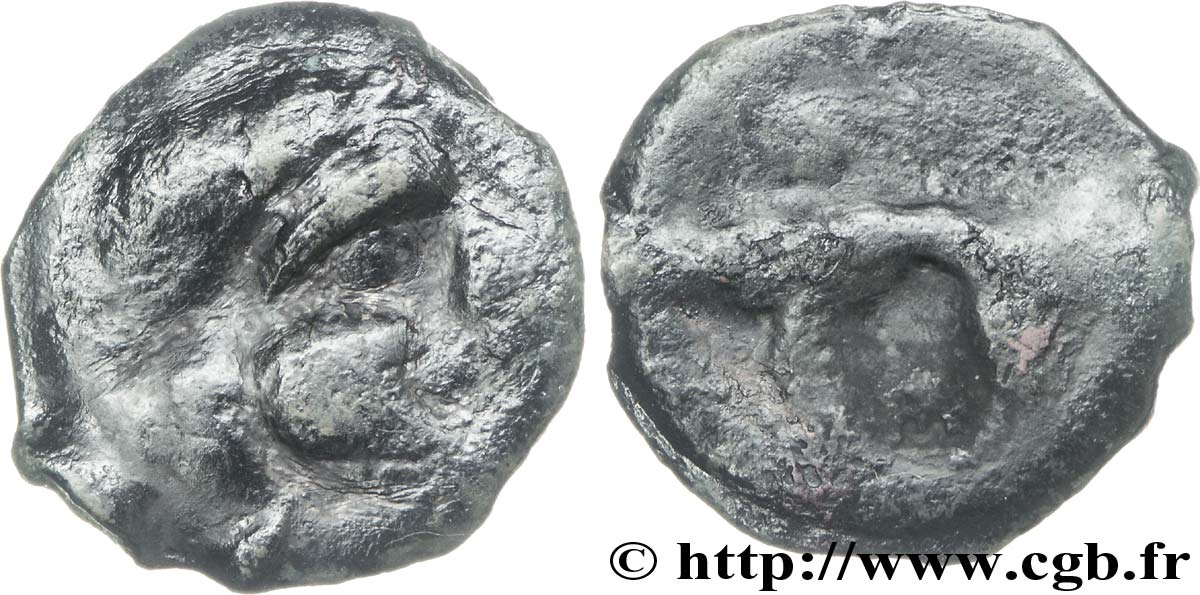 CENTER, UNSPECIFIED Potin à la tête casquée et au sanglier VF/VF