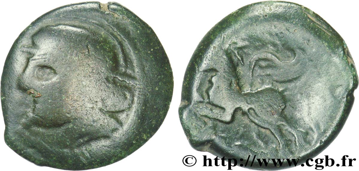GALLIA BELGICA - SUESSIONES (Regione de Soissons) Bronze CRICIRV MB/q.BB