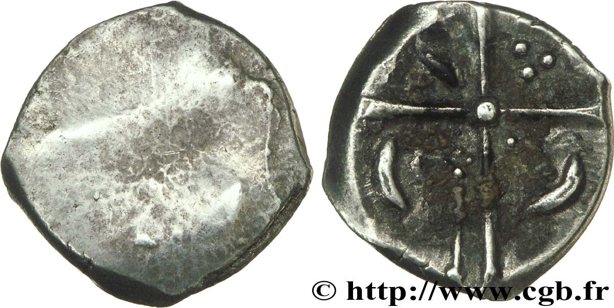 GALLIA - SUDOESTE DE LA GALLIA - VOLCÆ TECTOSAGES (Región de Tolosa) Drachme uniface, S. 70 ou 376 BC