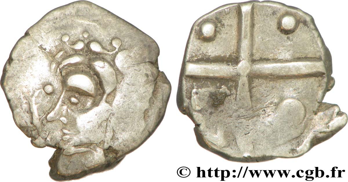 GALLIA - SOUTH WESTERN GAUL - LONGOSTALETES (Area of Narbonne) Drachme “au style languedocien”, S. 269 XF