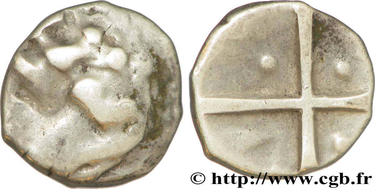 GALLIA - SOUTH WESTERN GAUL - LONGOSTALETES (Area of Narbonne) Drachme “au style languedocien”, S. 289 VF