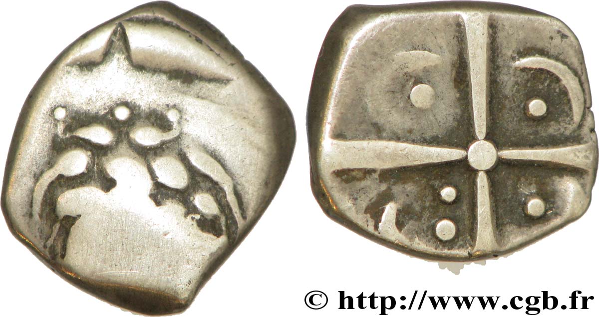 GALLIA - SOUTH WESTERN GAUL - LONGOSTALETES (Area of Narbonne) Drachme “au style languedocien”, S. 279 VF/XF
