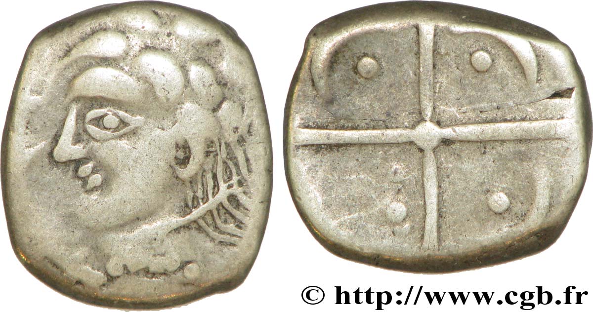 GALLIA - SOUTH WESTERN GAUL - LONGOSTALETES (Area of Narbonne) Drachme “au style languedocien”, S. 280 VF