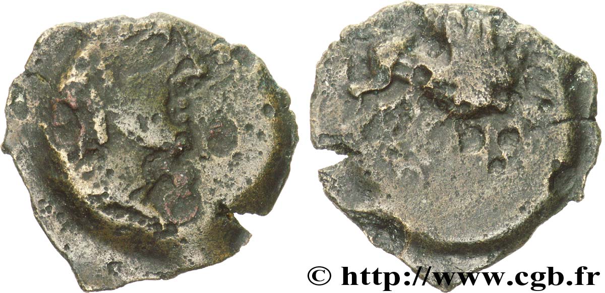 GALLIA - BITURIGES CUBI (Región de Bourges) Bronze CAMBIL BC/RC+