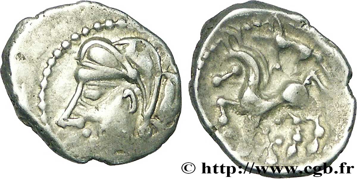 BITURIGES CUBES (Région de Bourges) Denier au sanglier et à la croisette TTB