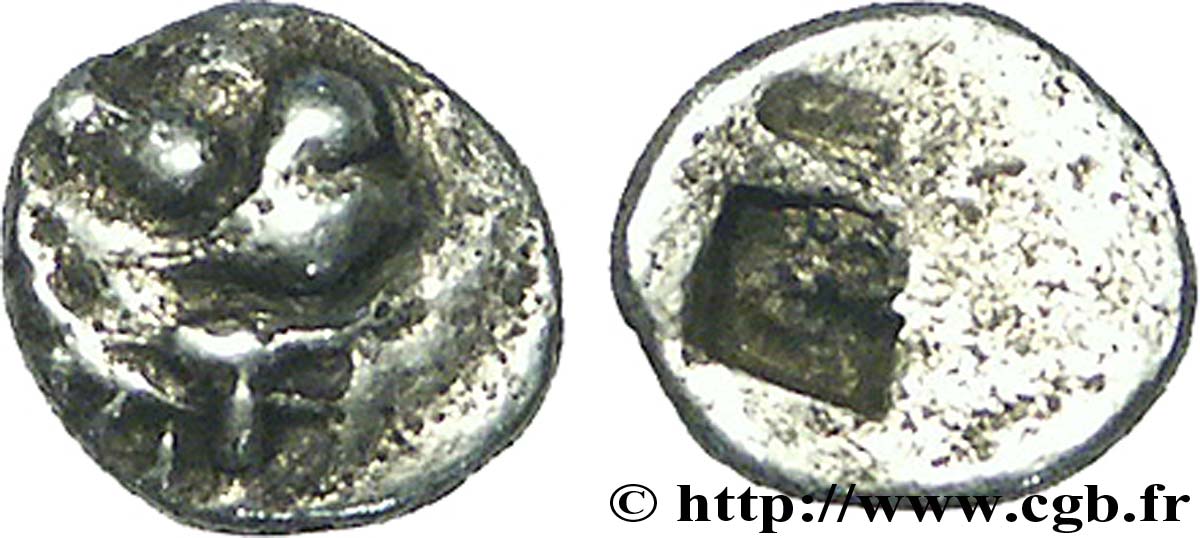 MASSALIA - MARSEILLE Hémiobole du type du trésor d&nbsp;Auriol, indéterminé TB+