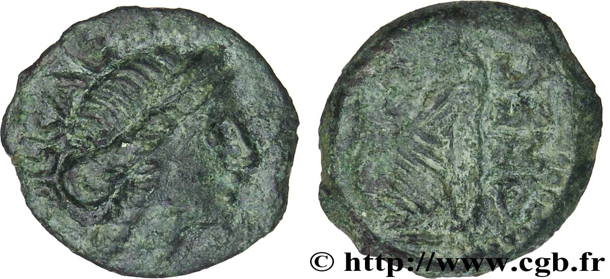 GALLIA - VOLCÆ ARECOMICI (Area of Nîmes) Bronze au Démos, VOLCAE AREC XF/VF