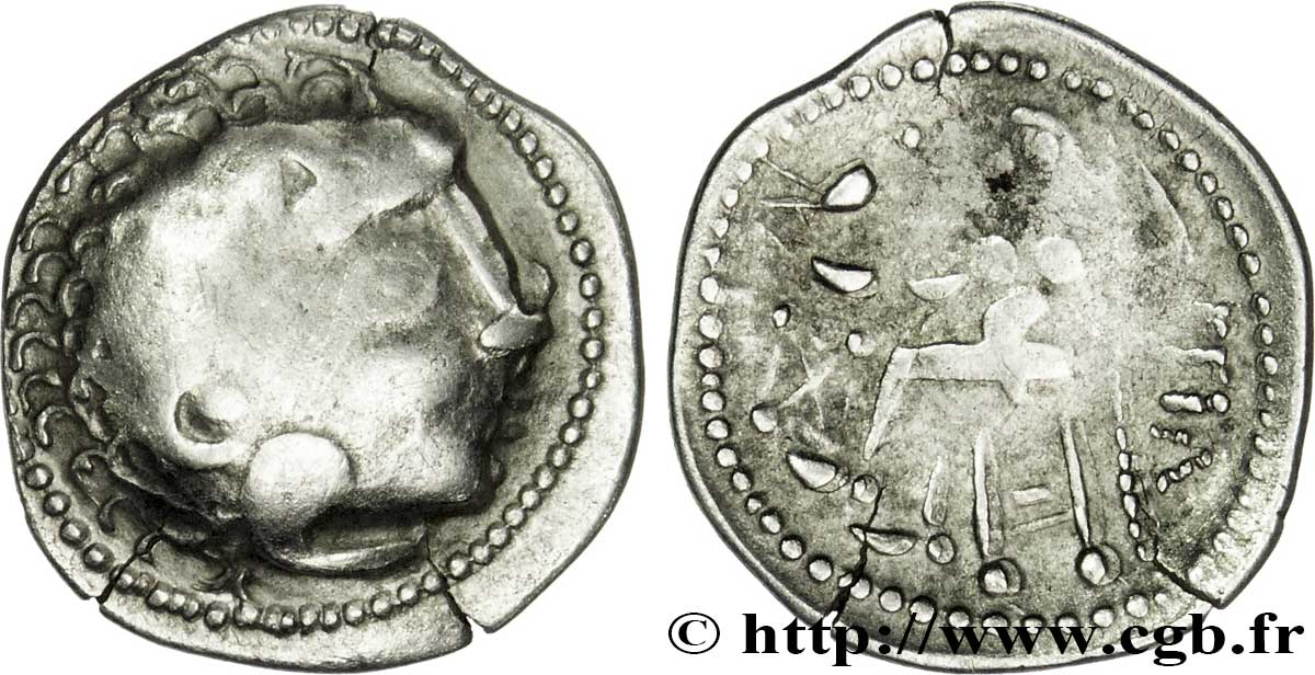 DANUBIAN CELTS - TETRADRACHMS IMITATIONS OF ALEXANDER III AND HIS SUCCESSORS Drachme, imitation du type de Philippe III VF