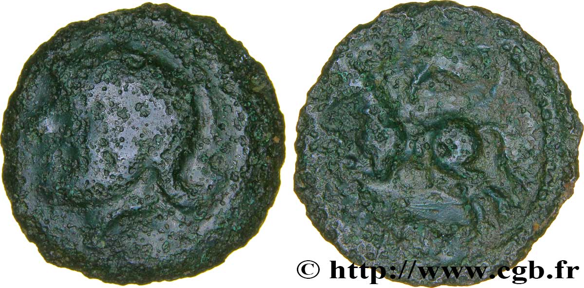 GALLIEN - BELGICA - SUESSIONES (Region die Soissons) Bronze CRICIRV S