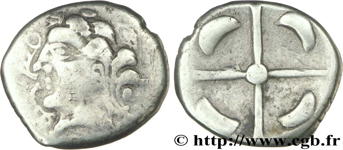 GALLIA - SOUTH WESTERN GAUL - LONGOSTALETES (Area of Narbonne) Drachme “au style languedocien”, S. 335 XF
