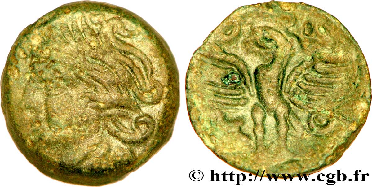 GALLIA - BITURIGES CUBI (Región de Bourges) Bronze VANDIINOS BC/MBC