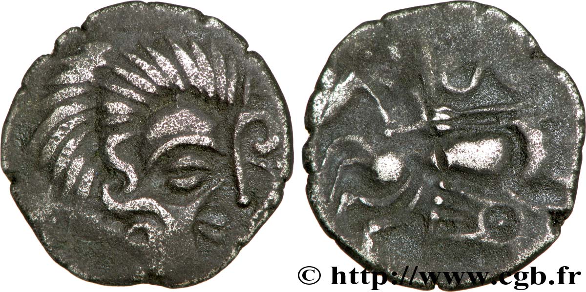 GALLIA - ARMORICA - CORIOSOLITÆ (Regione di Corseul, Cotes d Armor) Statère de billon, classe V BB/q.BB