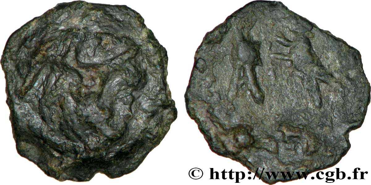 GALLIEN - BELGICA - BELLOVACI (Region die Beauvais) Bronze aux oiseaux, “type de Vendeuil-Caply” S/SS
