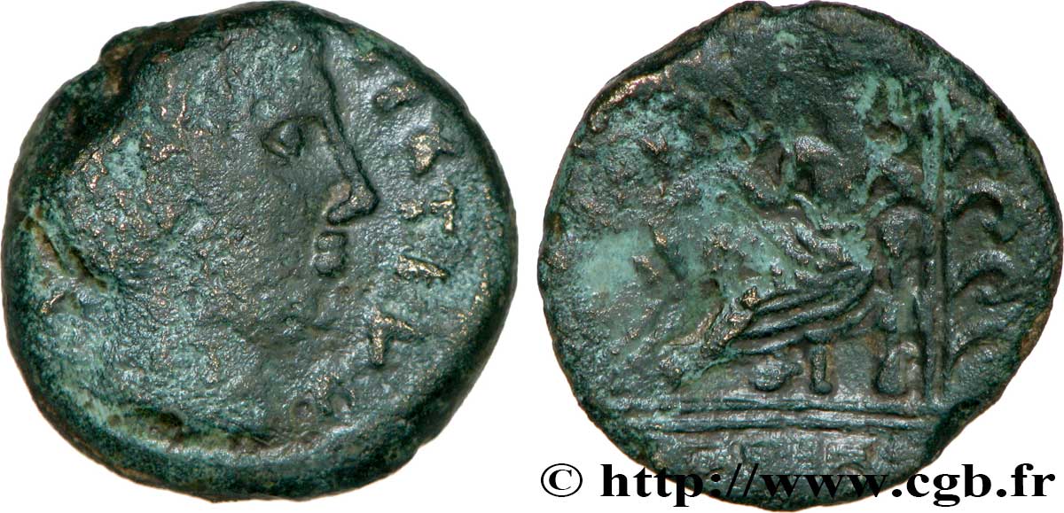 GALLIA - CARNUTES (Regione della Beauce) Bronze PIXTILOS classe V à la “déesse assise” q.BB