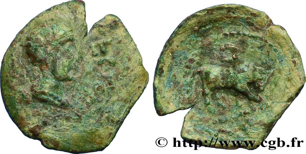 GALLIA - SANTONES / MID-WESTERN, Unspecified Bronze ATECTORI (quadrans) XF