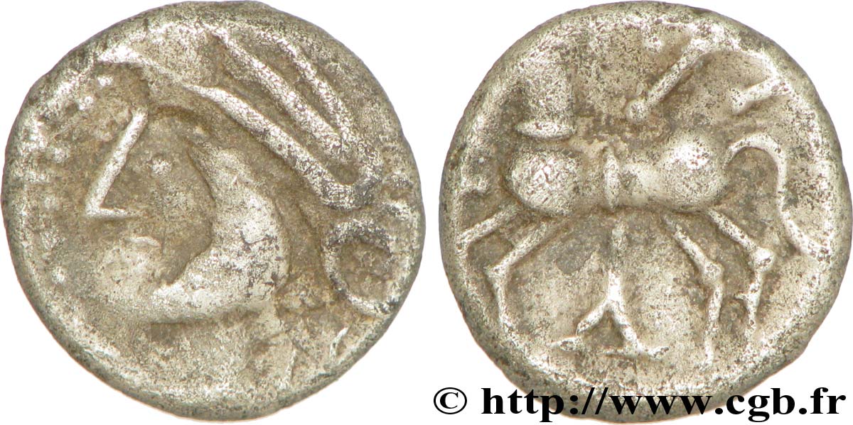 GALLIA BELGICA - LINGONES (Area of Langres) Denier KALETEDOY, B5 XF