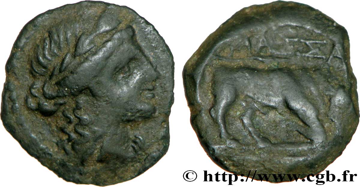 MASSALIA - MARSEILLES Bronze au taureau (hémiobole ?) VF/XF