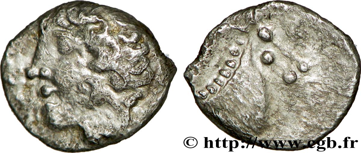 GALLIEN - NEDENES (oppidum des Montlaures) Obole à la tête de cheval fSS