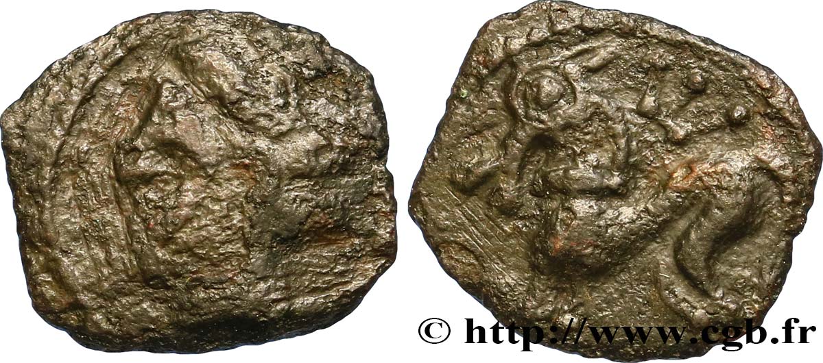GALLIA - NEDENES (oppidum of Montlaures) Bronze au cheval VF/XF