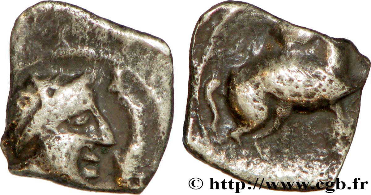 NERONKEN - NÉDÈNES (oppidum de Montlaurès) Obole au cheval retourné TTB