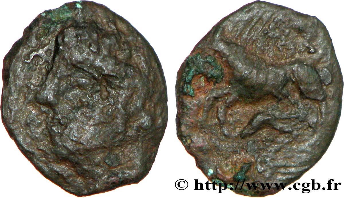 GALLIA - NEDENES (oppido de Montlaures) Bronze au cheval BC