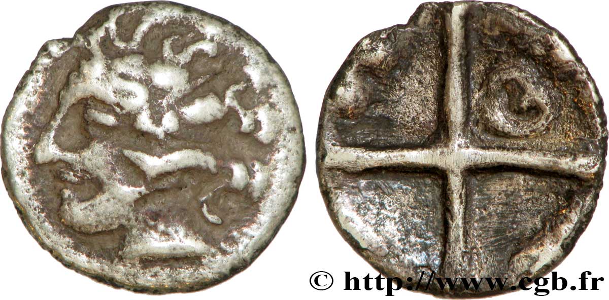 GALLIA - SOUTH WESTERN GAUL - LONGOSTALETES (Area of Narbonne) Drachme “au style languedocien”, S. 322 XF