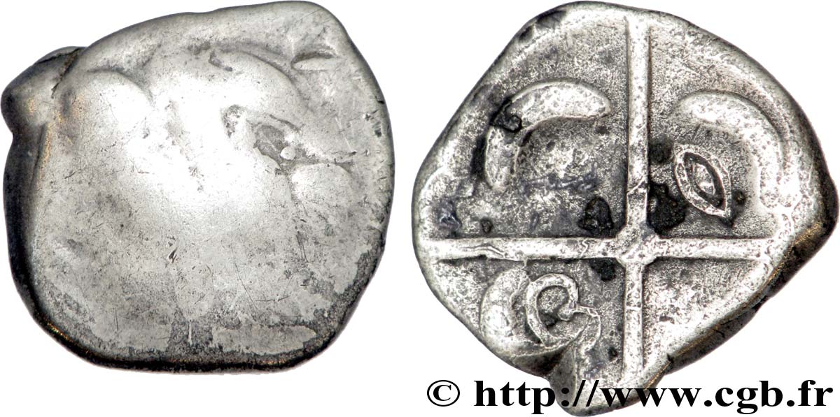 LONGOSTALÈTES (Région de Narbonne) Drachme “au style languedocien”, S. 302 B+/TTB