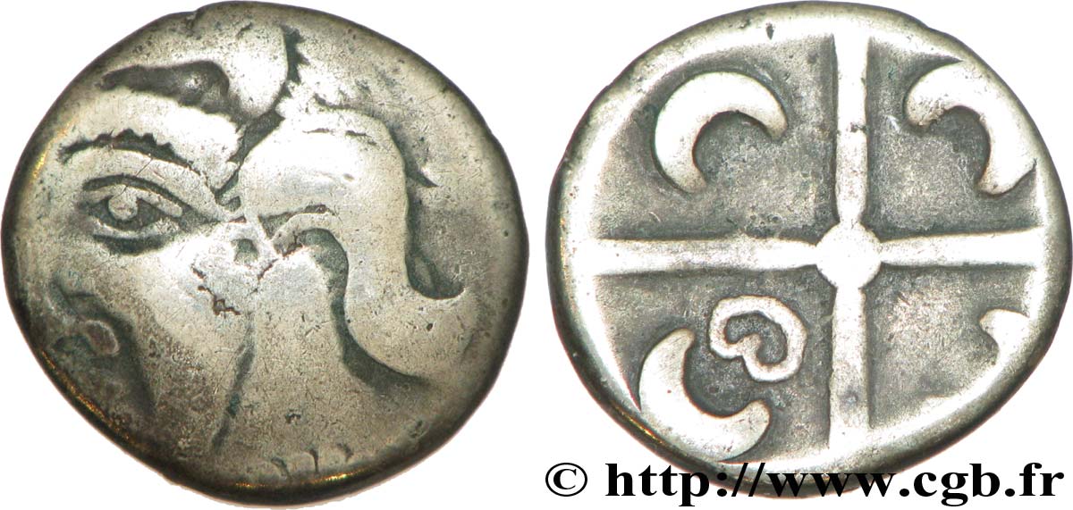 GALLIA - SOUTH WESTERN GAUL - LONGOSTALETES (Area of Narbonne) Drachme “au style languedocien”, S. 312 var VF/XF