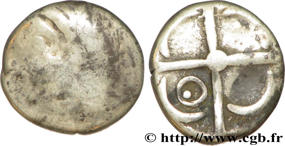 GALLIA - SOUTH WESTERN GAUL - LONGOSTALETES (Area of Narbonne) Drachme “au style languedocien”, S. 327 F/XF