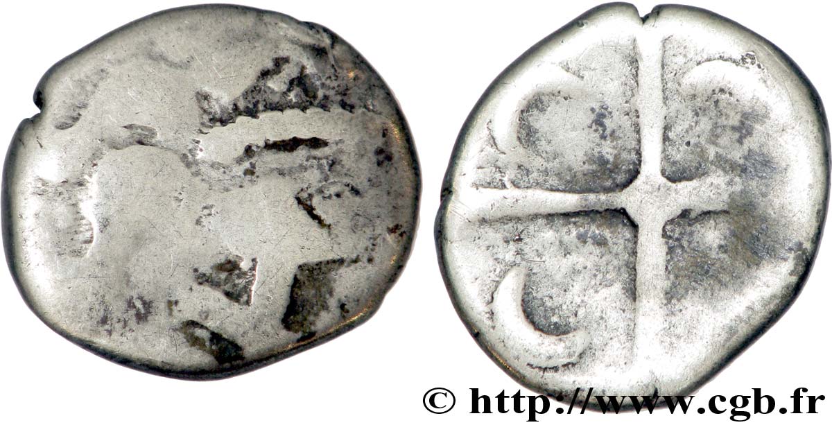 GALLIA - SOUTH WESTERN GAUL - LONGOSTALETES (Area of Narbonne) Drachme “au style languedocien”, S. 342 VF