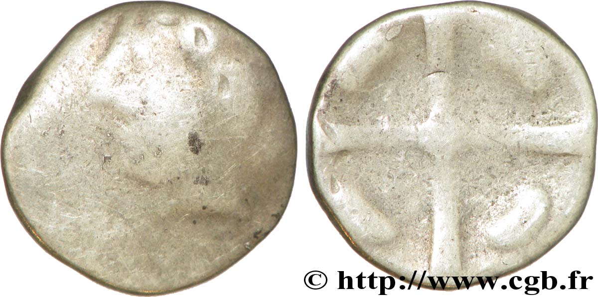 GALLIA - SOUTH WESTERN GAUL - LONGOSTALETES (Area of Narbonne) Drachme “au style languedocien”, S. 317 F/VF