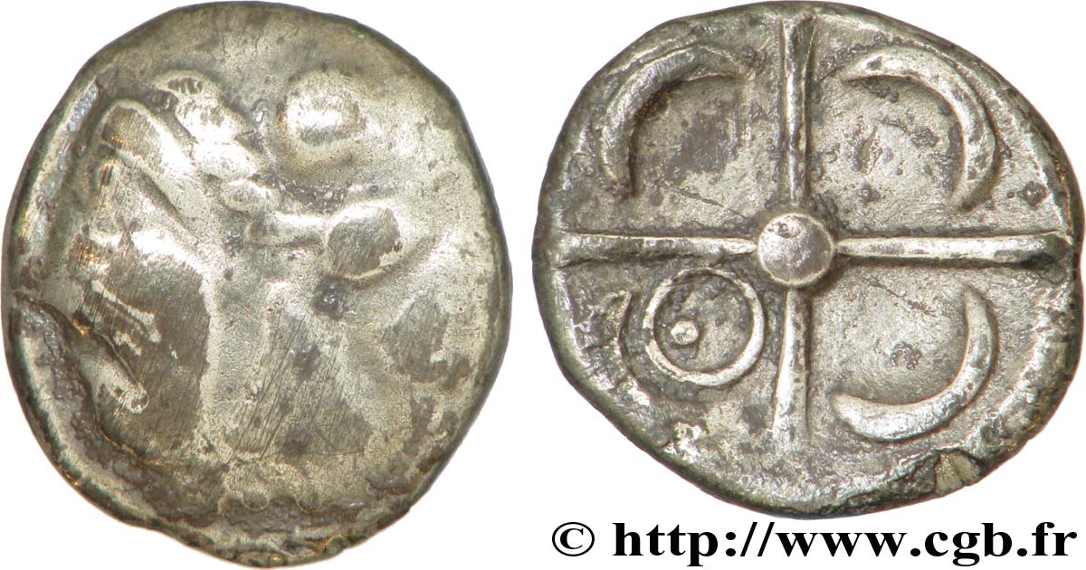 GALLIA - SOUTH WESTERN GAUL - LONGOSTALETES (Area of Narbonne) Drachme “au style languedocien”, S. 327 VF/XF
