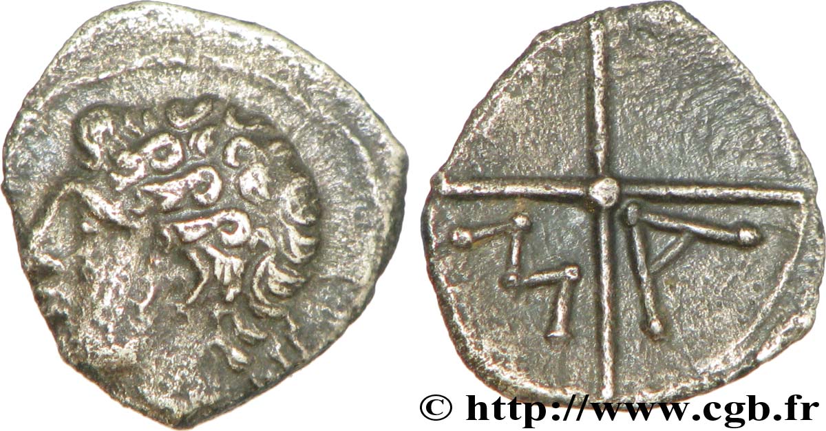MASSALIA - MARSEILLE Obole MA, tête à gauche XF