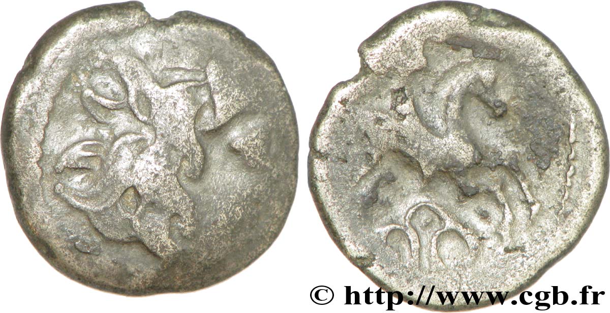 GALLIEN - PICTONES (Region die Poitiers) Drachme au cavalier ailé S/fSS